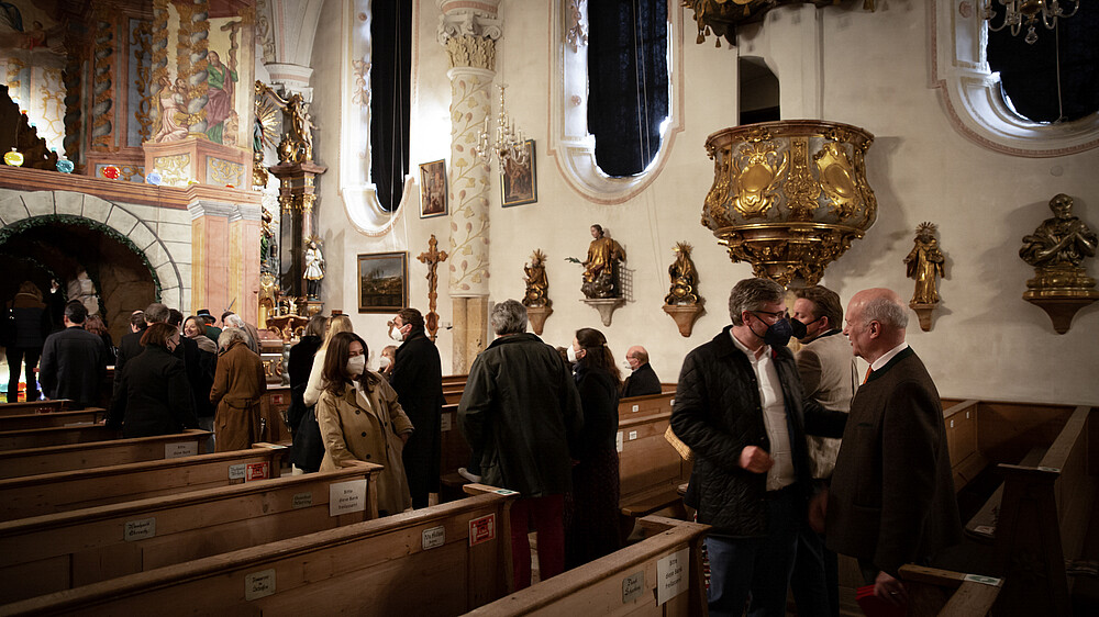 Präsentation des Heiligen Grabes in Rottach Egern St. Laurentius am 14.04.22 Foto: Mejra Hodzic